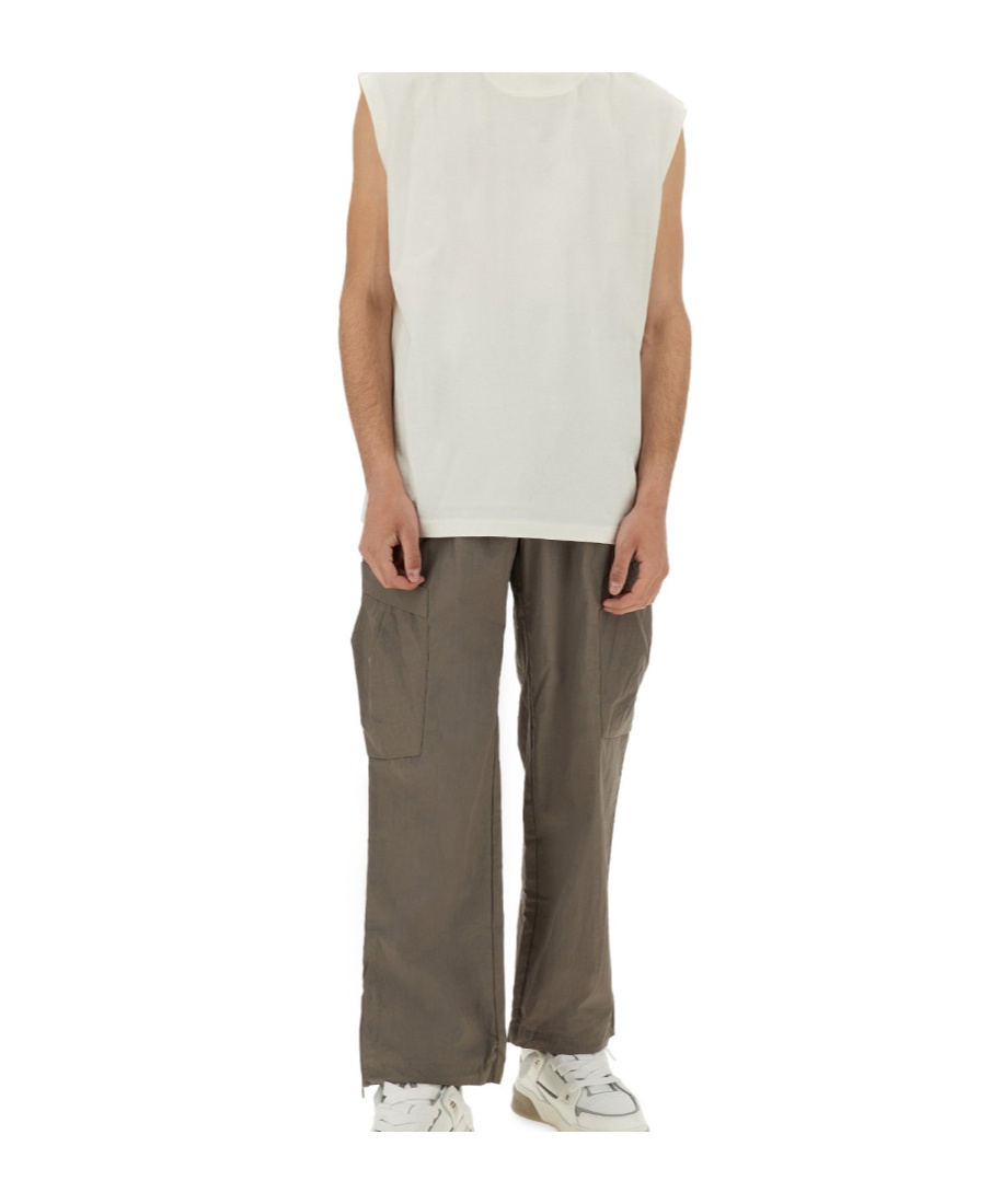 Represent Relaxed-fit Cargo Tech Pants With Multiple Pockets In Gray