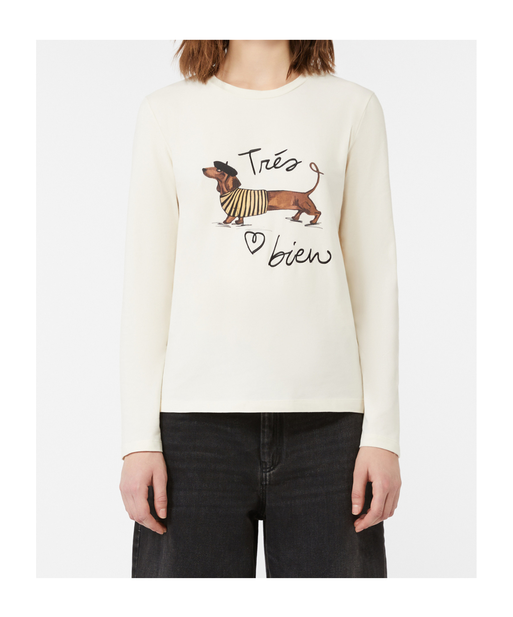 Weekend Max Mara Fitted Stretch Jersey T-shirt In White