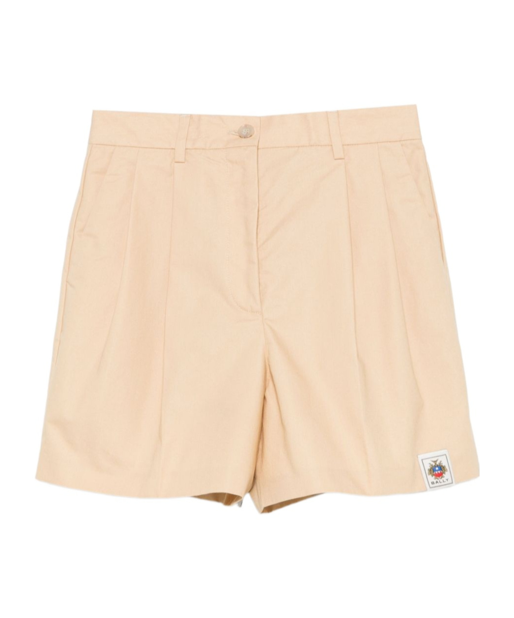 Shop Bally Belt Loop Shorts In Nude