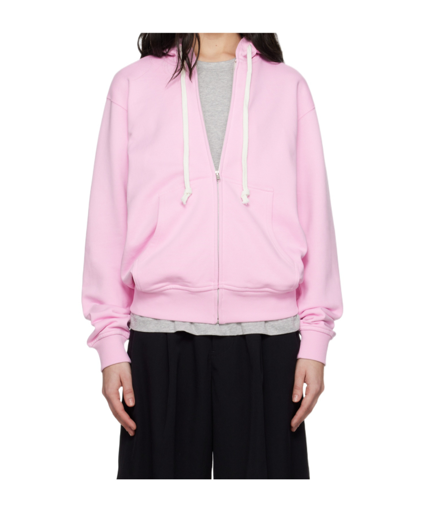 COMME DES GARÇONS PINK ZIP HOODIE