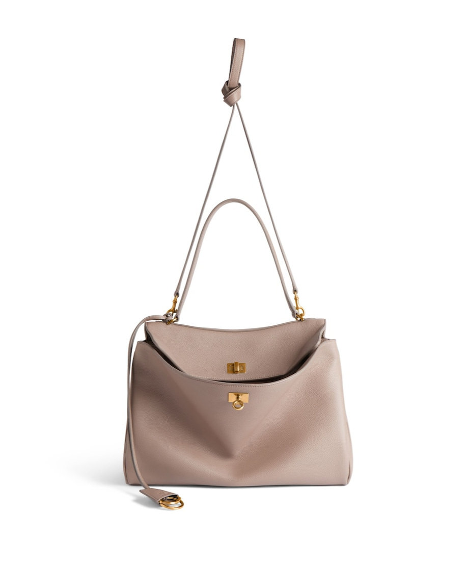 Balenciaga Medium Leather Rodeo Top-handle Bag