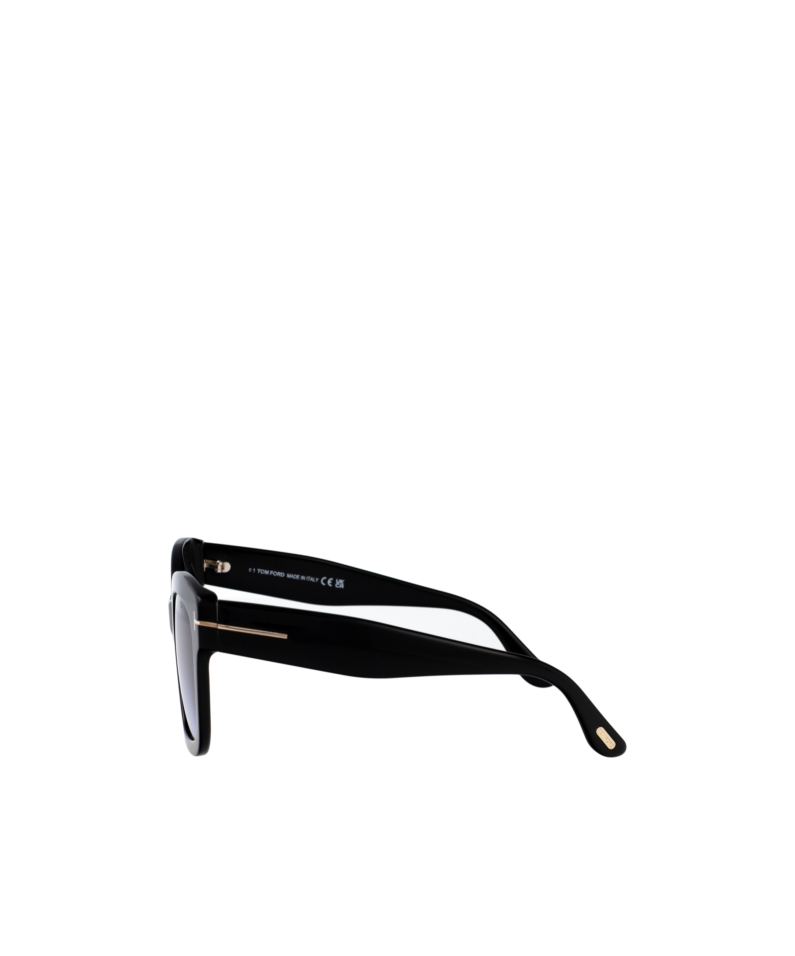 Tom Ford Geometric Frame Sunglasses In Black