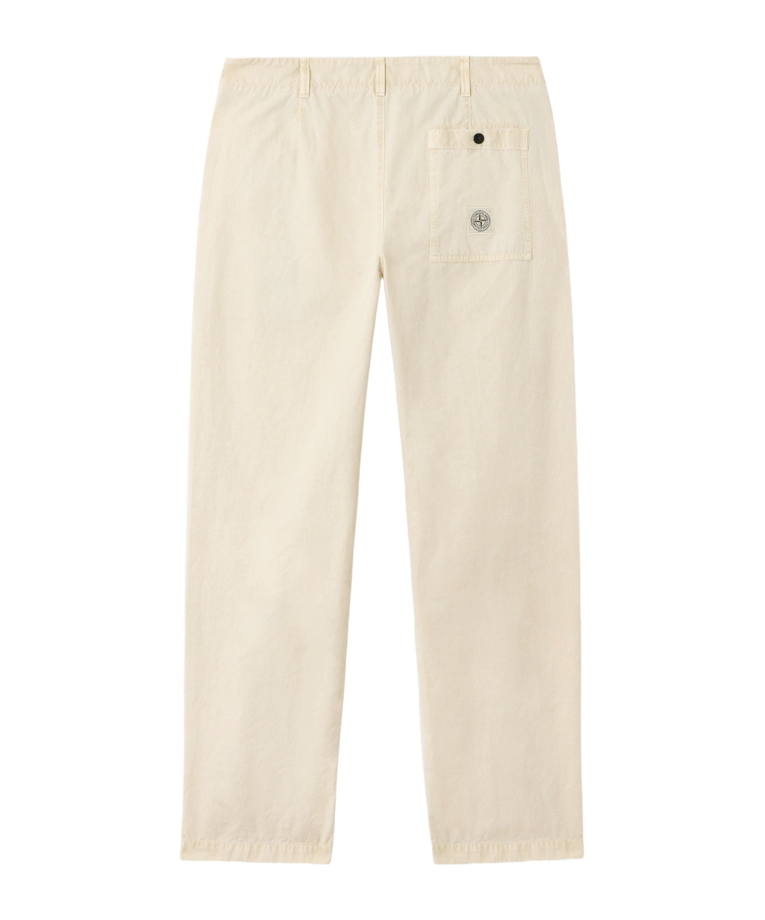 Stone Island Regular Fit Fatigue Trousers With Compass Logo In Sand-colored