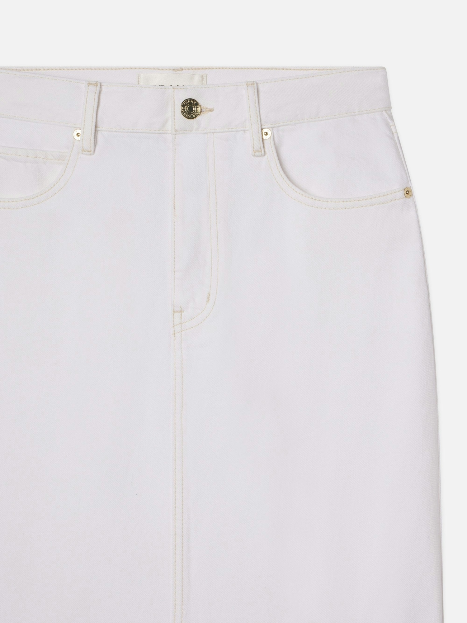 FRAME DENIM SKIRT WITH BELT LOOPS