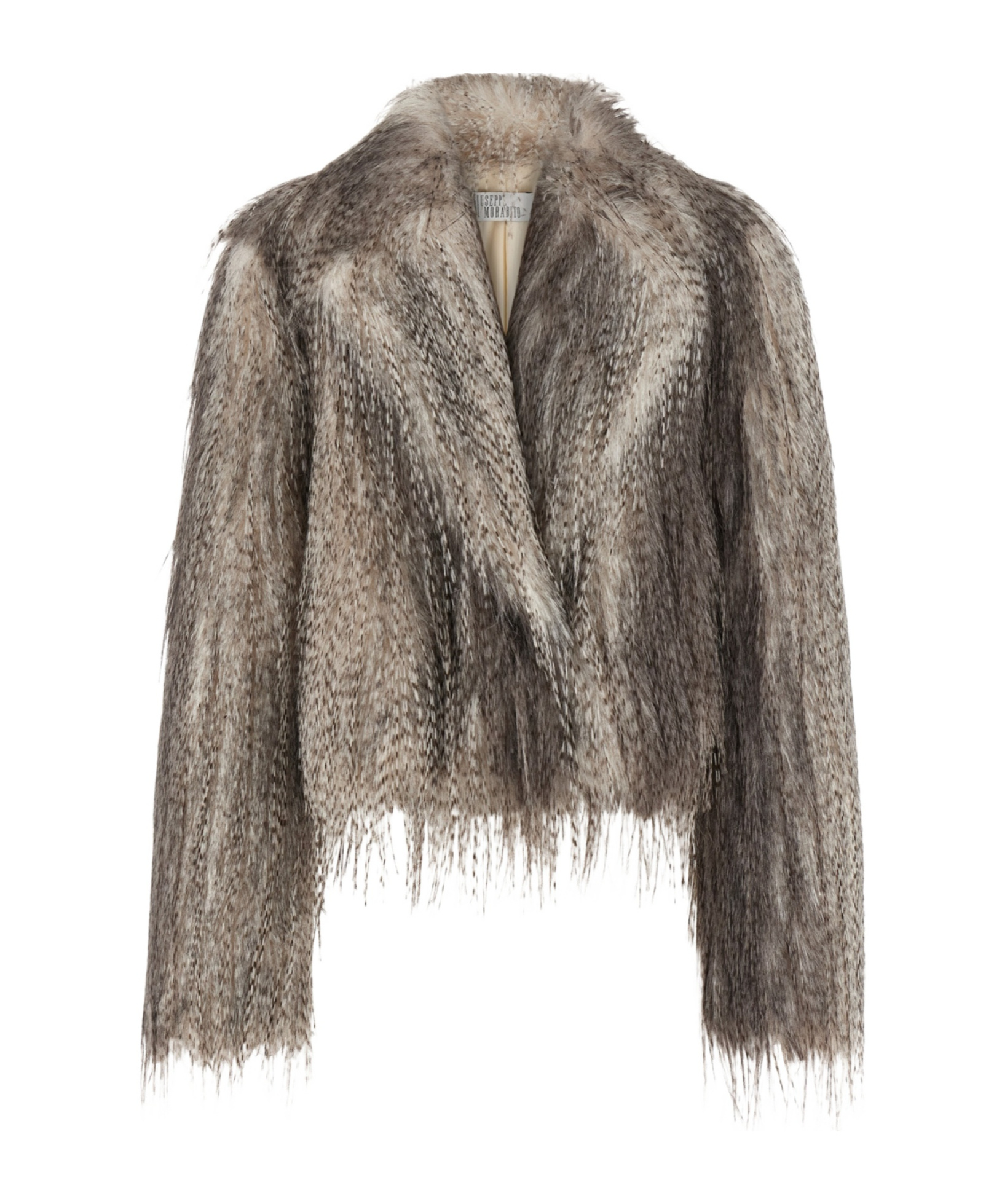 Giuseppe Di Morabito Eco Long Hair Fur Gray In Gray