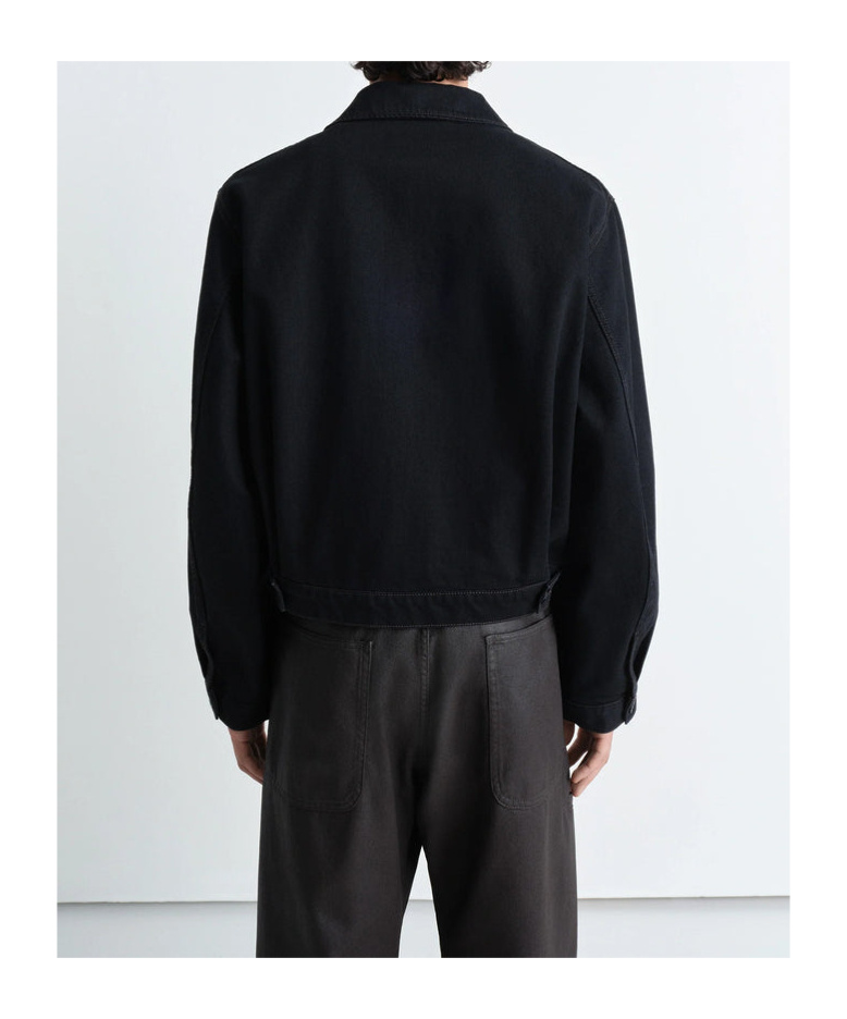 Lemaire Single-breasted Jacket In Black
