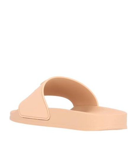 Palm Angels Monogram-embossed Slides In Nude