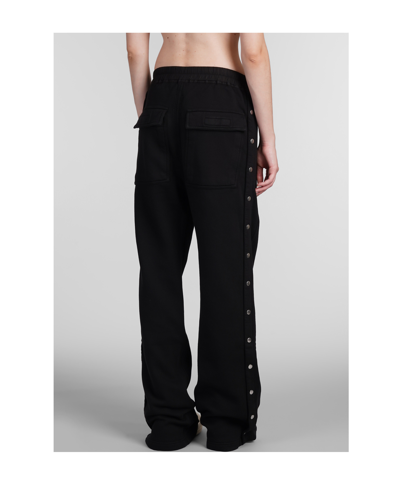 Rick Owens Drkshdw Pusher Organic Cotton Track Pants In Black