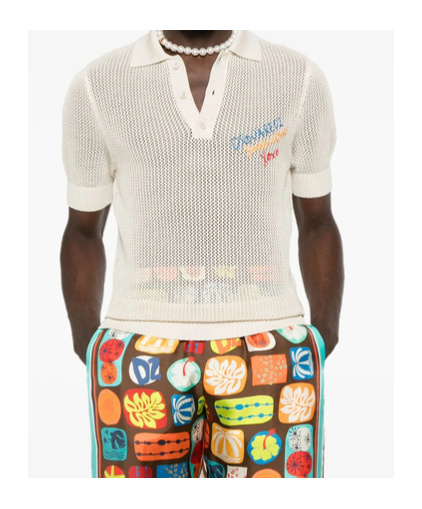 Dsquared2 Knit Polo In White