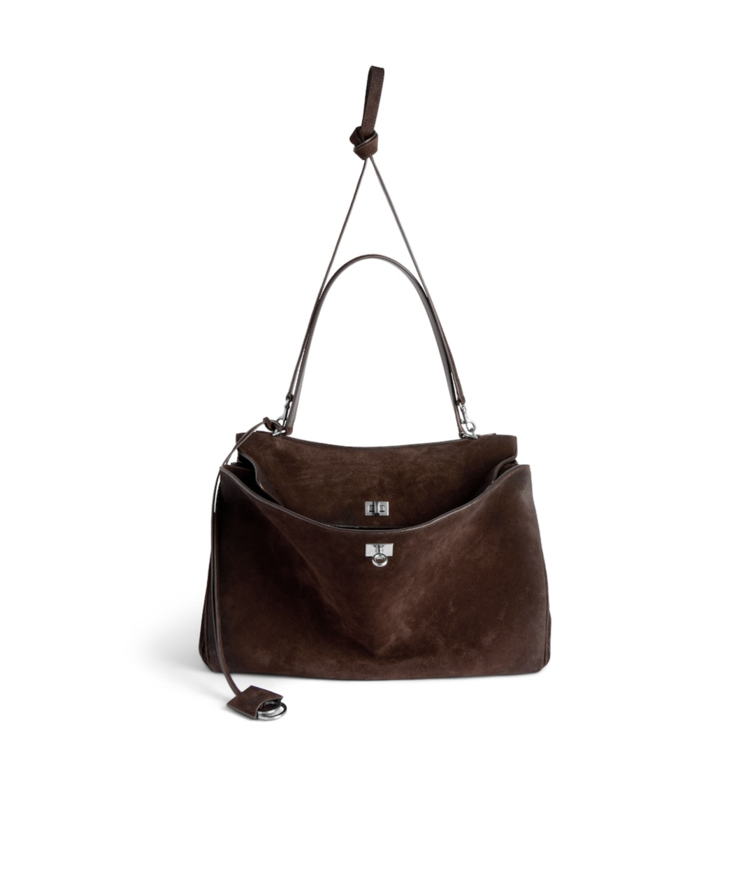 Balenciaga Rodeo Handbag Large In Light Espresso In Brown