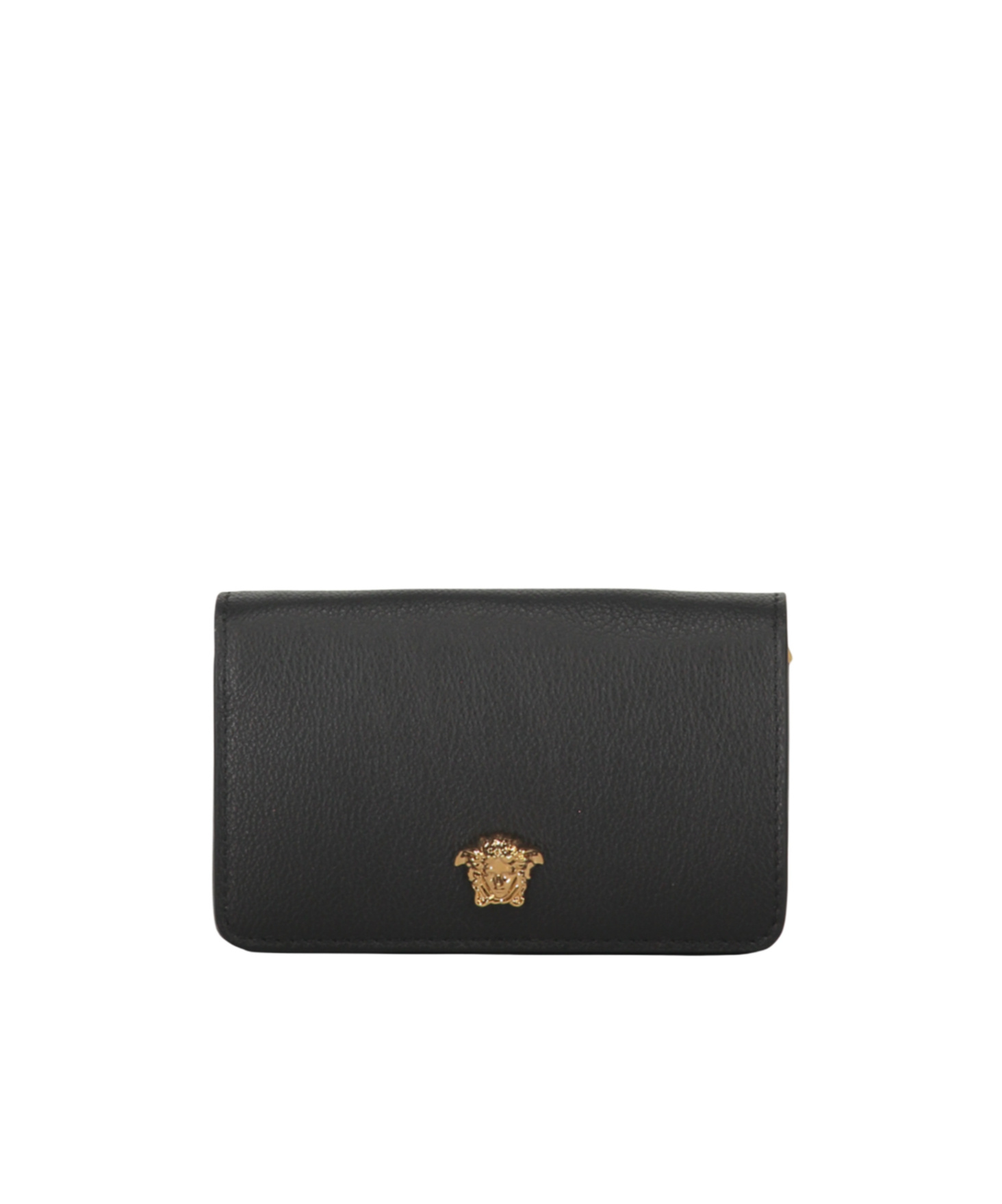Versace Logo Wallet In Black