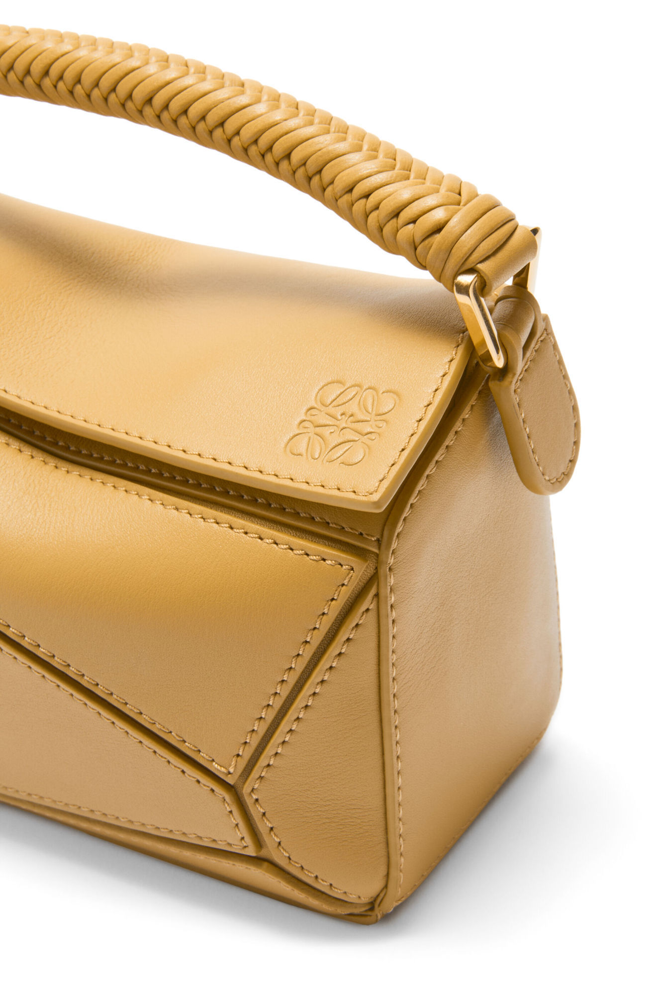 Loewe Schultertasche Puzzle Small Aus Leder In Brown