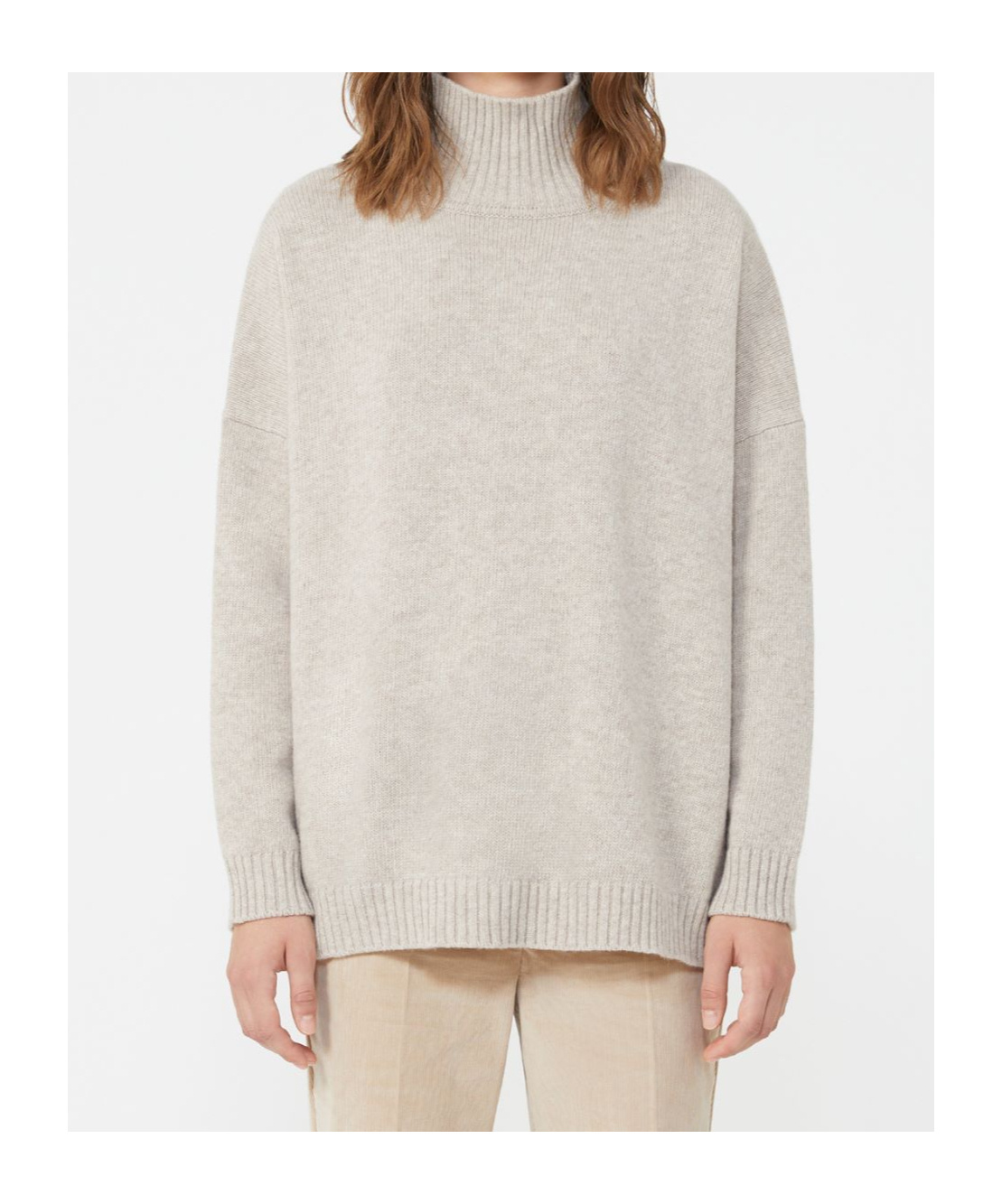 Weekend Max Mara Turtleneck Knitted Jumper In Neutral