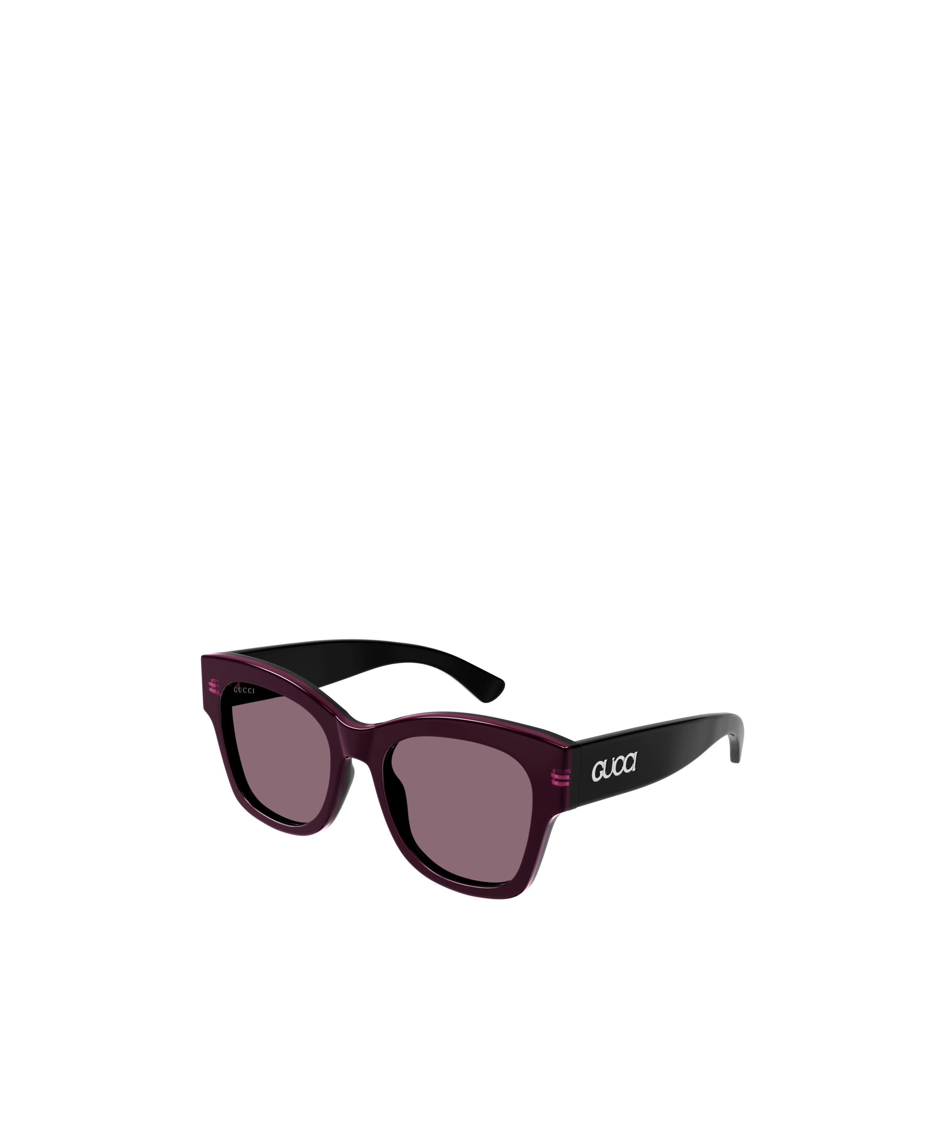 Gucci Double G Rectangle-frame Sunglasses In Black