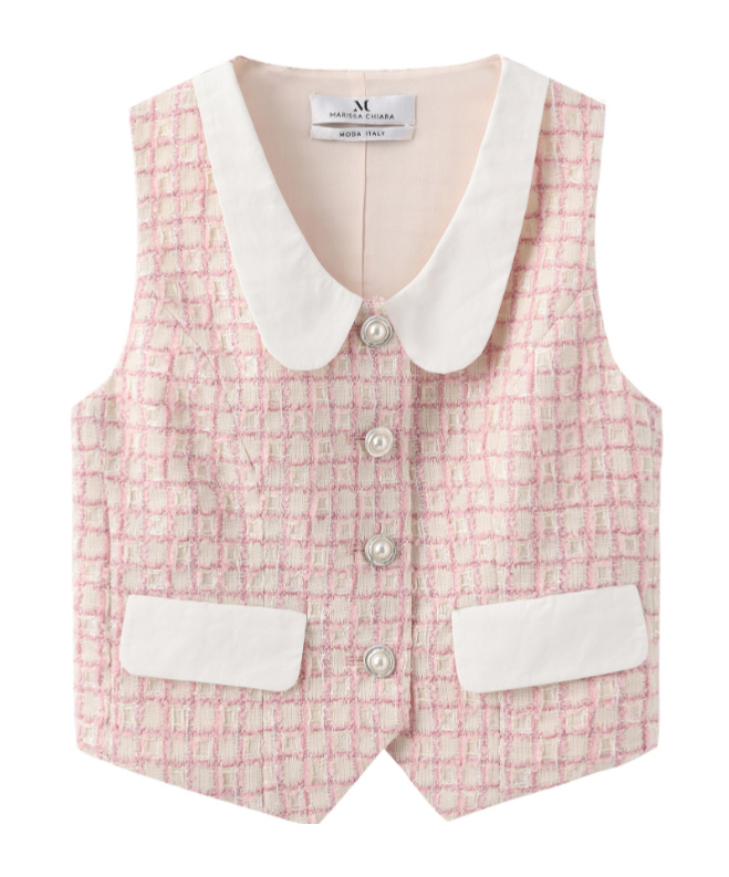 Marissa Chiara Sleeveless Vest In Pink
