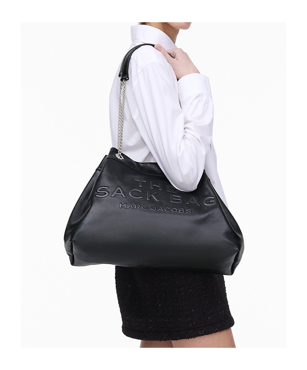 Marc Jacobs Large Chain Bag In Black