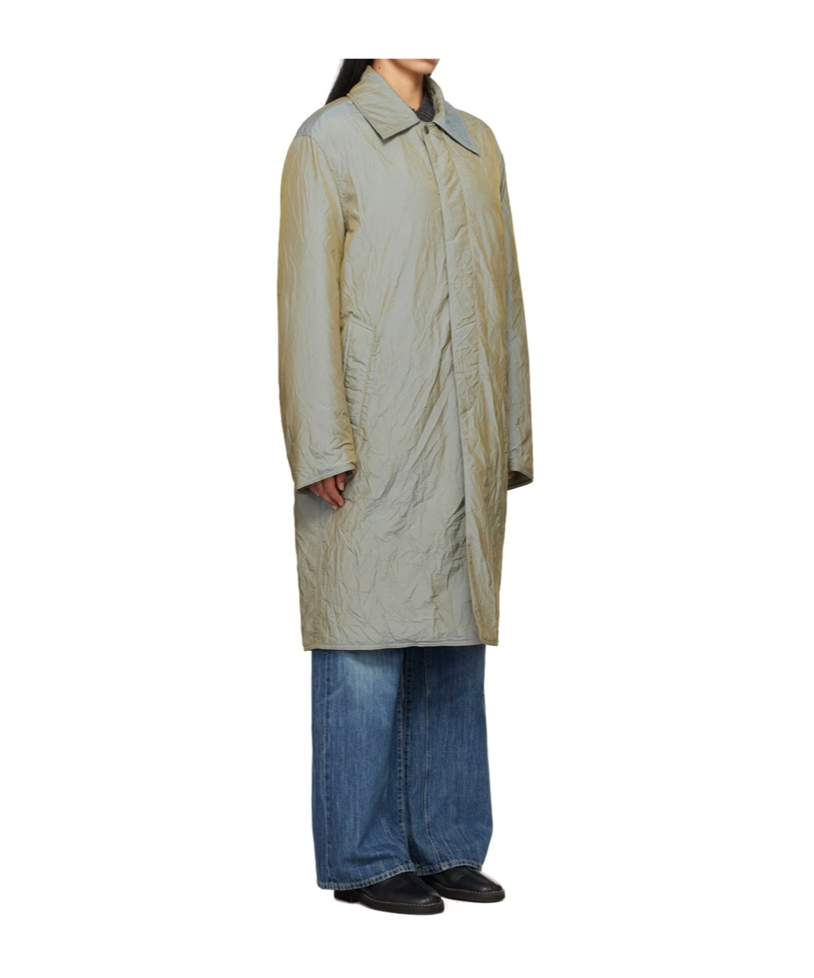 Our Legacy Blithe Lapel Coat In Gray