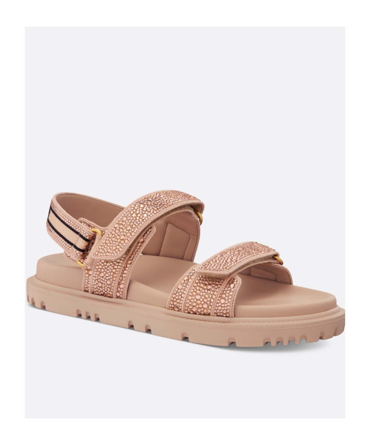 Dior Act Flat-soled Sandals In Nude
