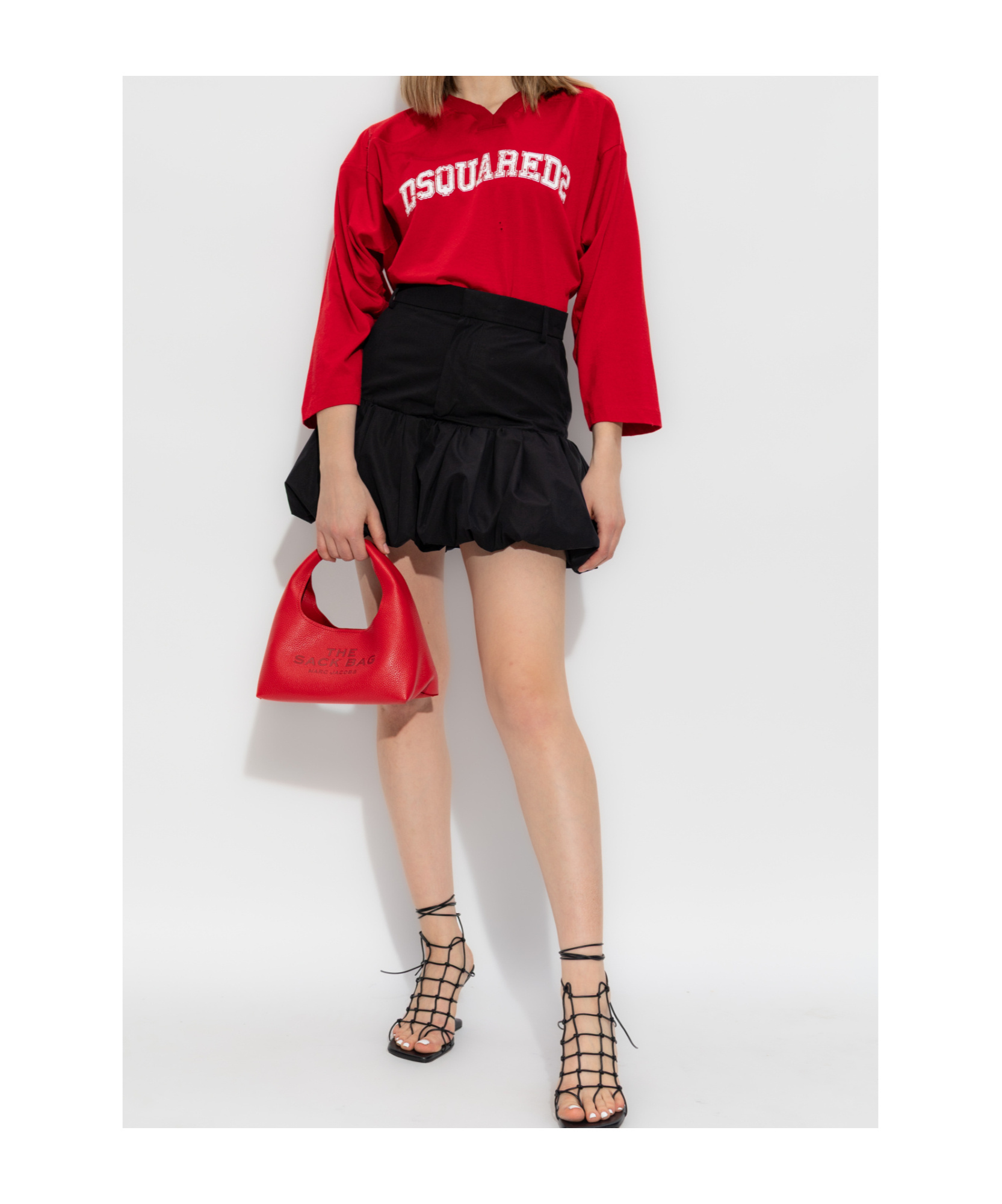 Dsquared2 Ruffle Skirt In Black