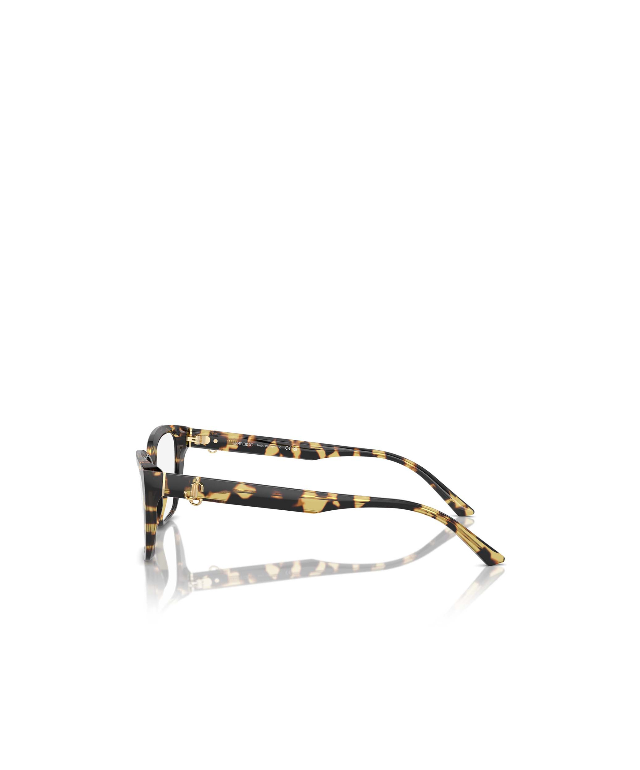 Jimmy Choo Eyewear Rectangle Frame Glasses In Multicolor