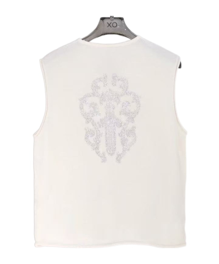 Chrome Hearts Diamond Vest In Gray