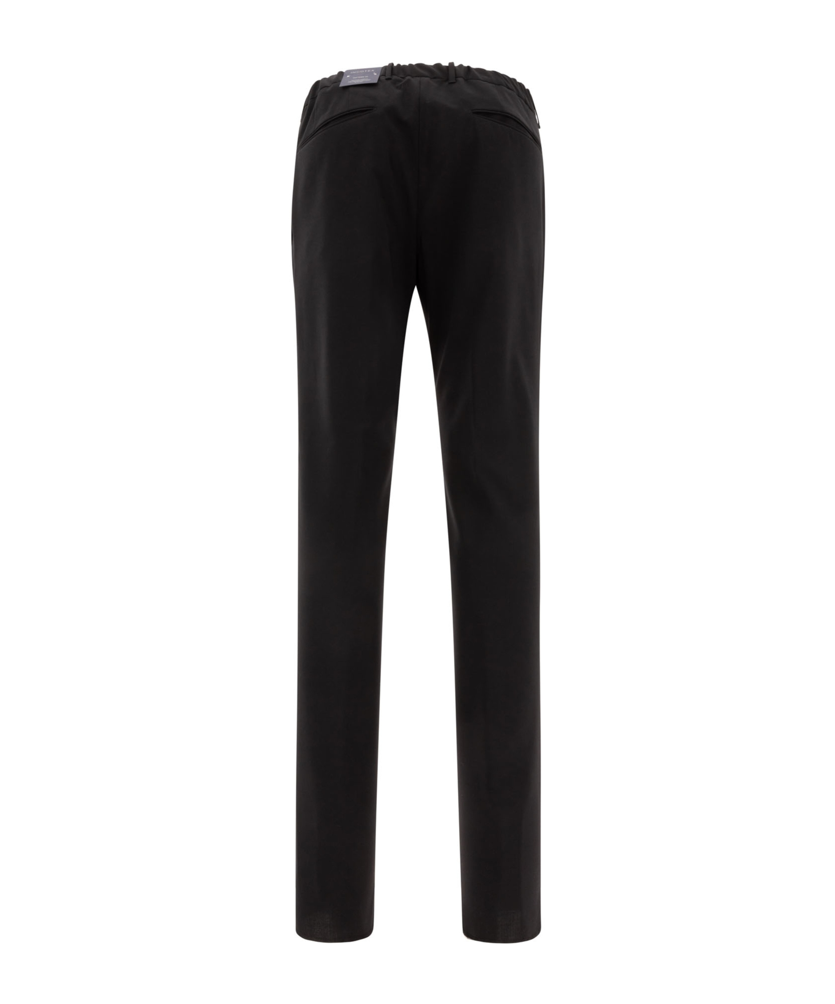 Incotex Elastic Waist Pants In Black