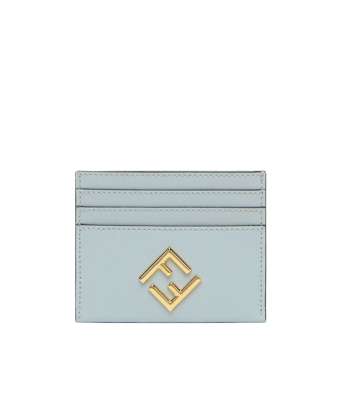 Fendi Ff Diamond Card Holder In Green