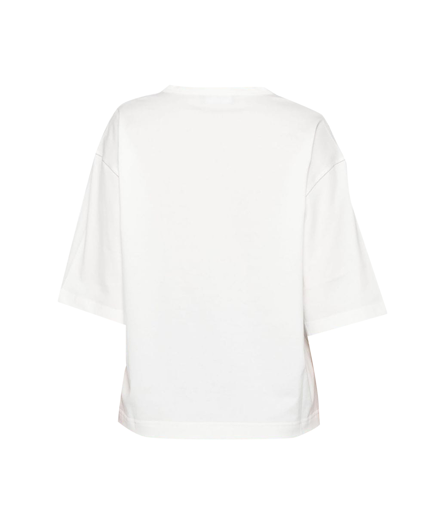 Fabiana Filippi T-shirt With Chain Detail In White