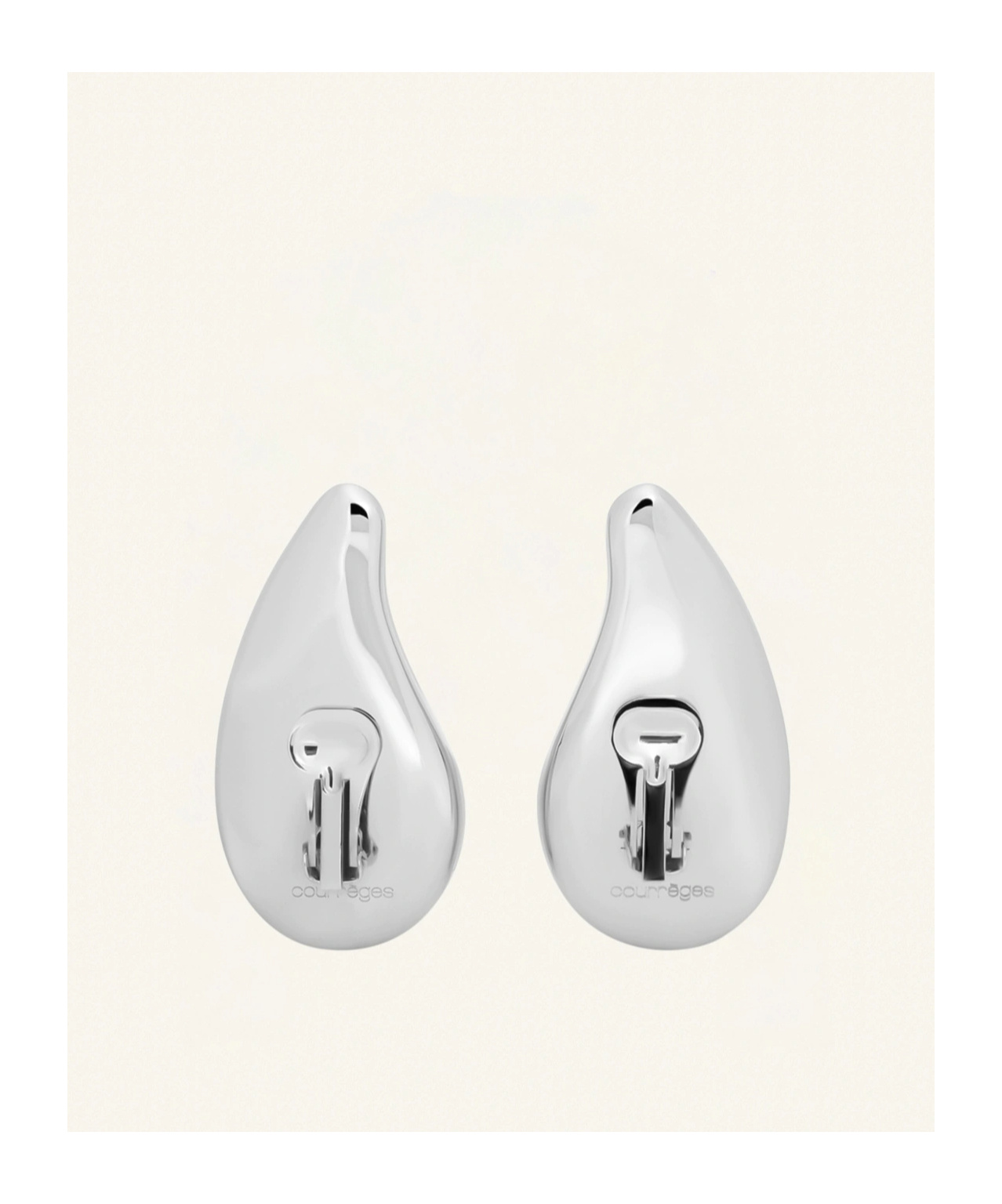 COURRÈGES DROP CLIP-ON EARRINGS