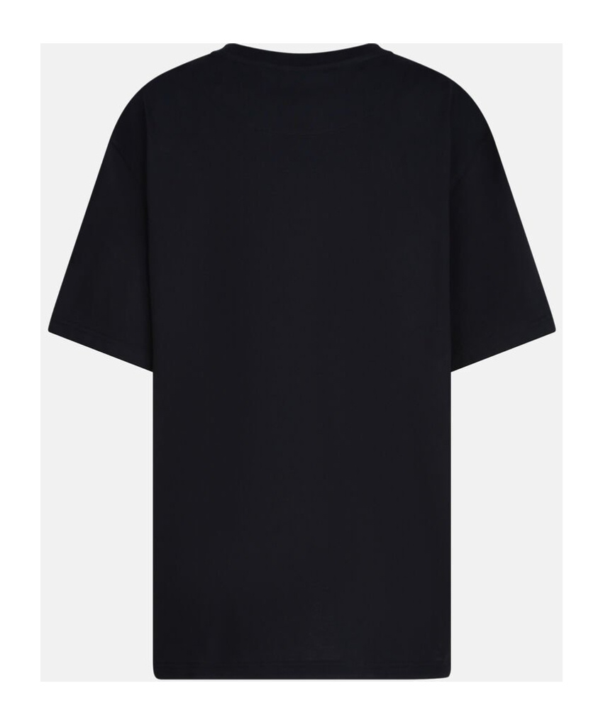 Attico Logo Embroidered Oversized T-shirt In Black