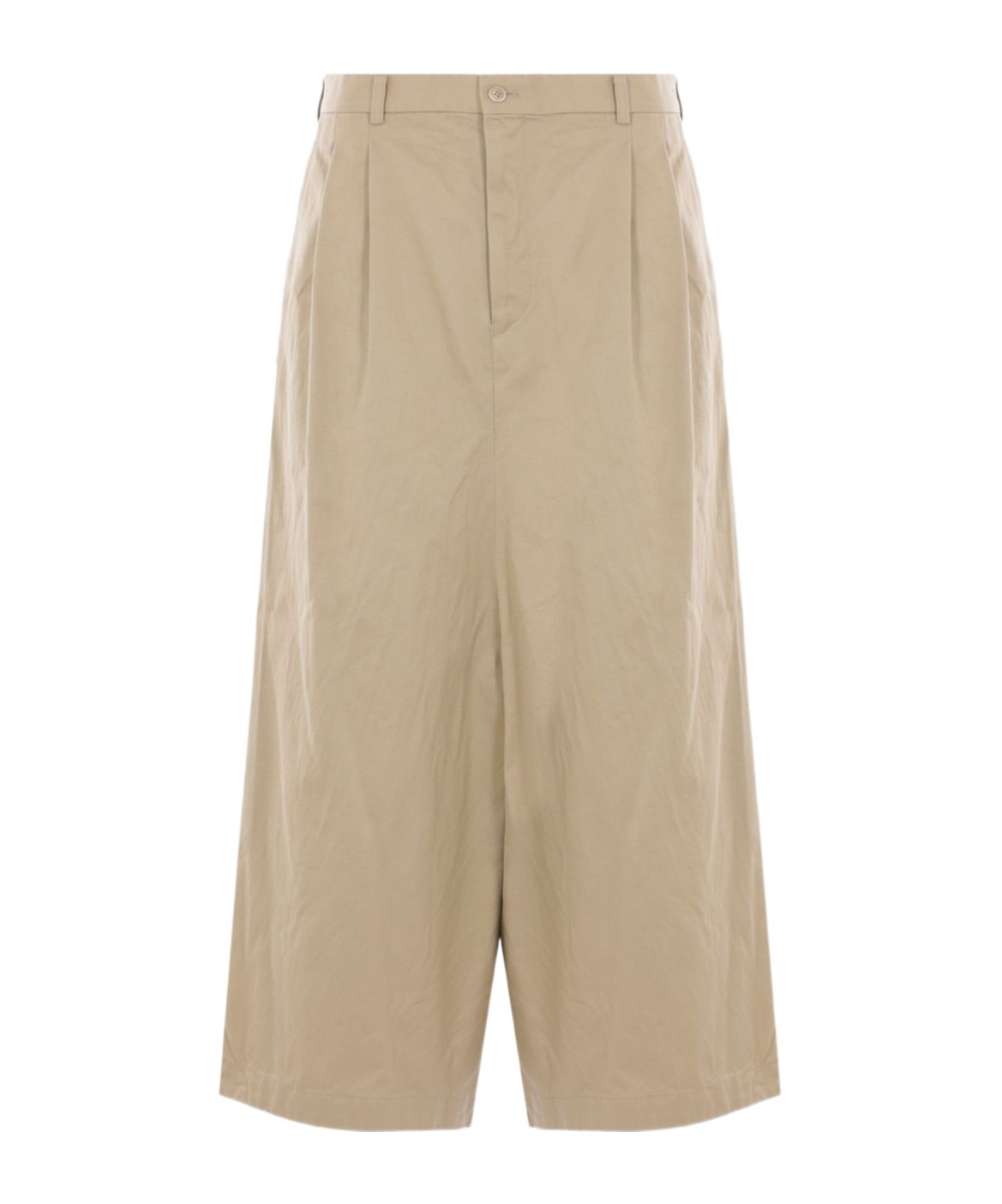 Shop Comme Des Garçons Gabardine Wide-leg Trousers
