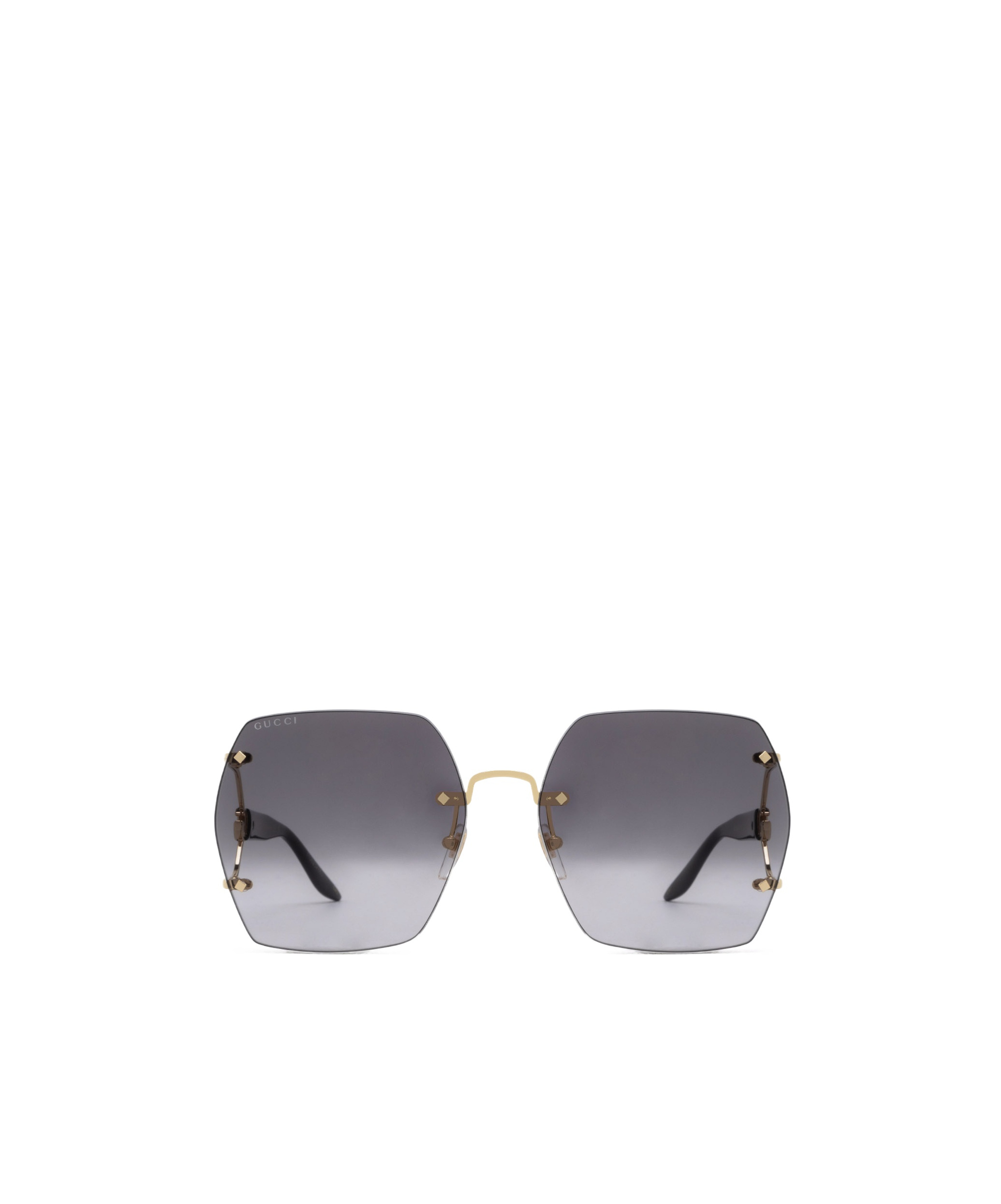 Gucci Double G Oversize-frame Sunglasses In Gray