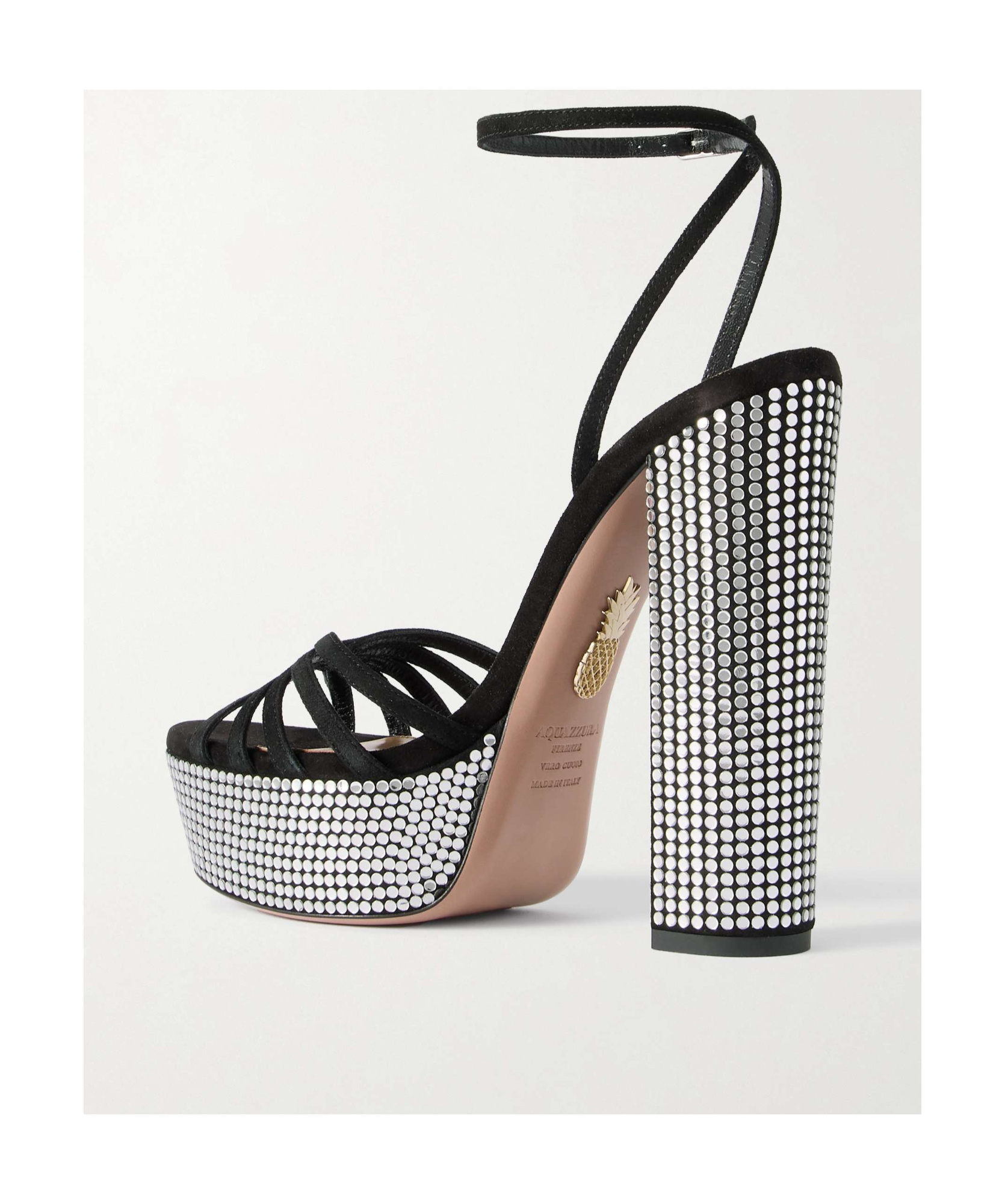 Aquazzura Open-toed High-heeled Sandals In Black