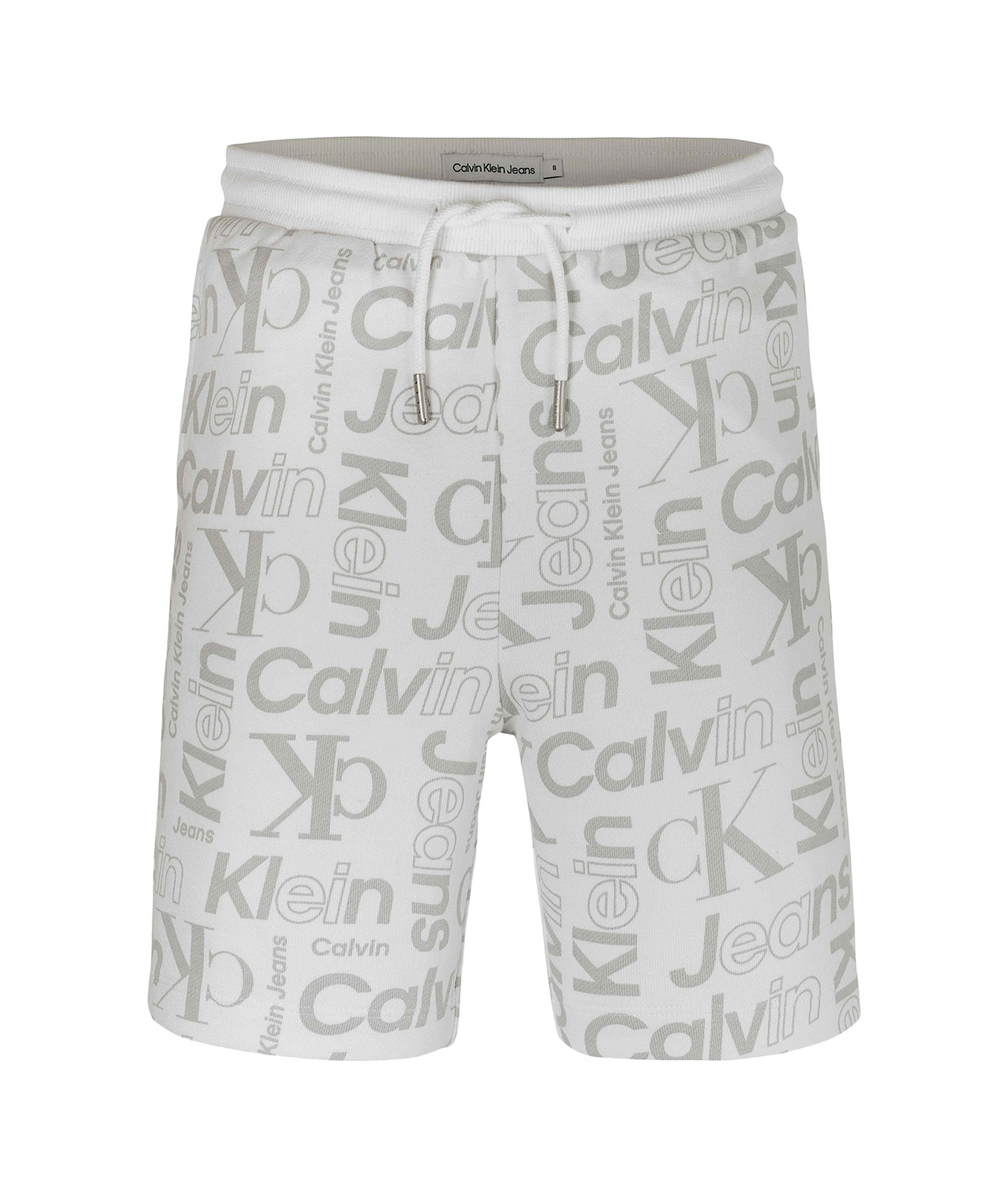 Calvin Klein Drawstring Shorts In White