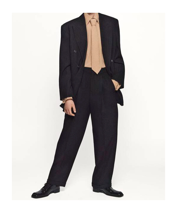 Saint Laurent Belt-loop Trousers In Black