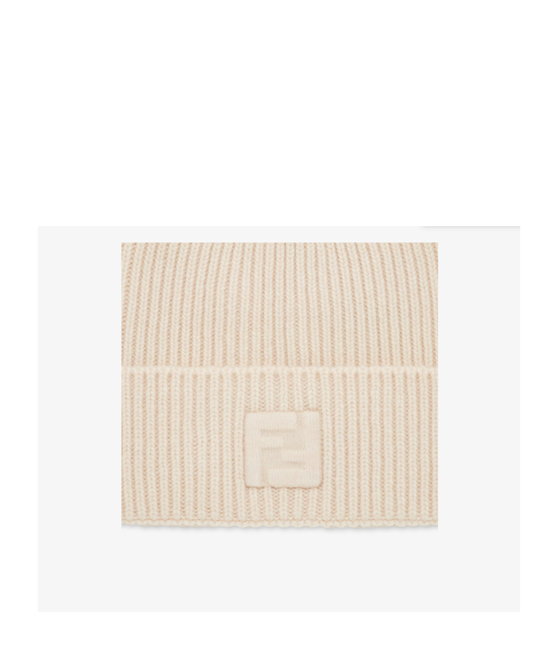 Fendi Flanged Cap In Nude