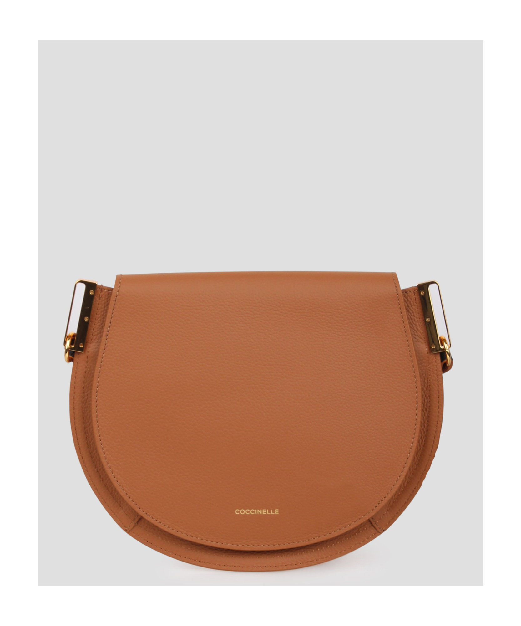 Shop Coccinelle Leather Shoulder Bag In Brown