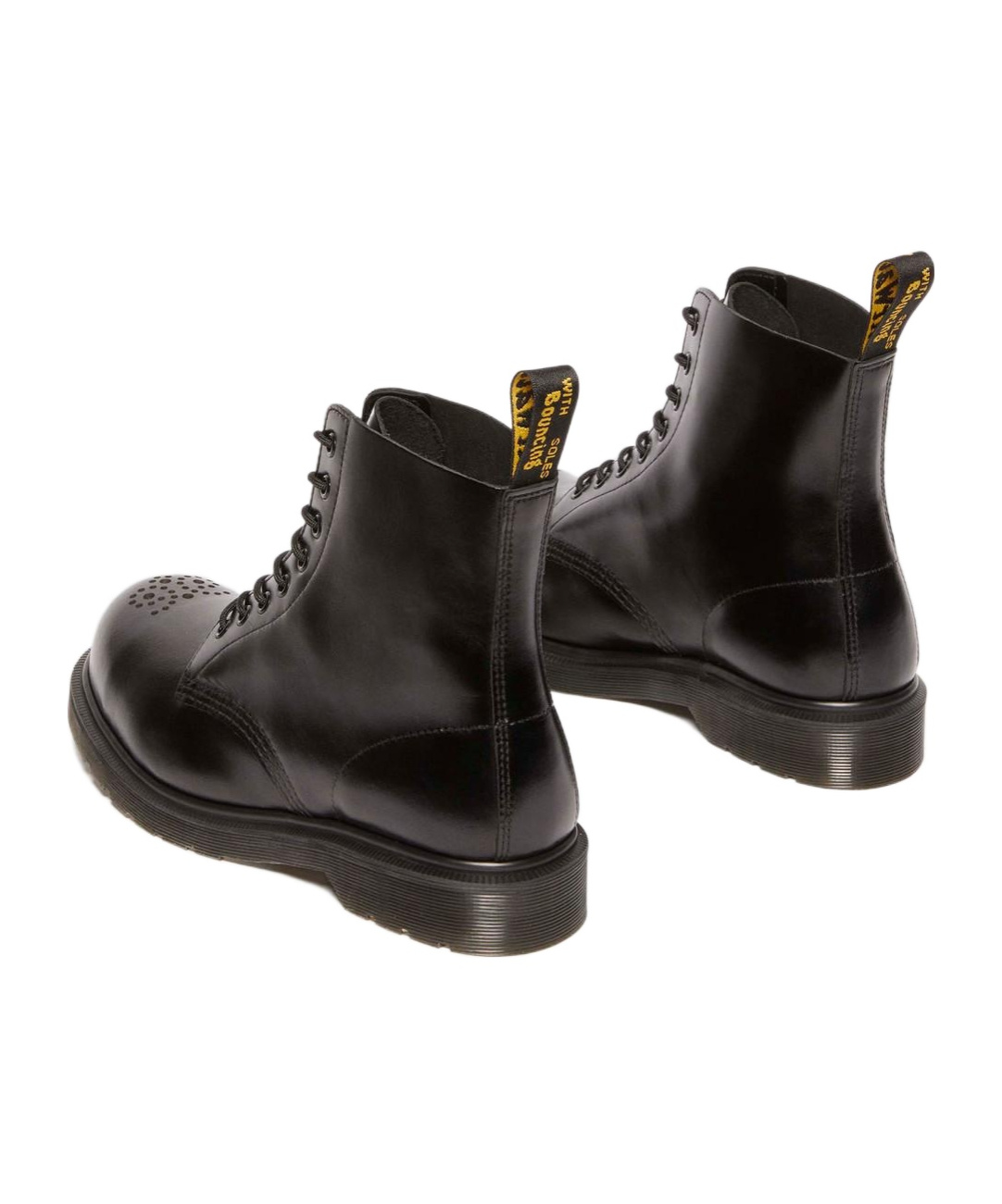 Dr. Martens' Strap-up Martin Boots In Black