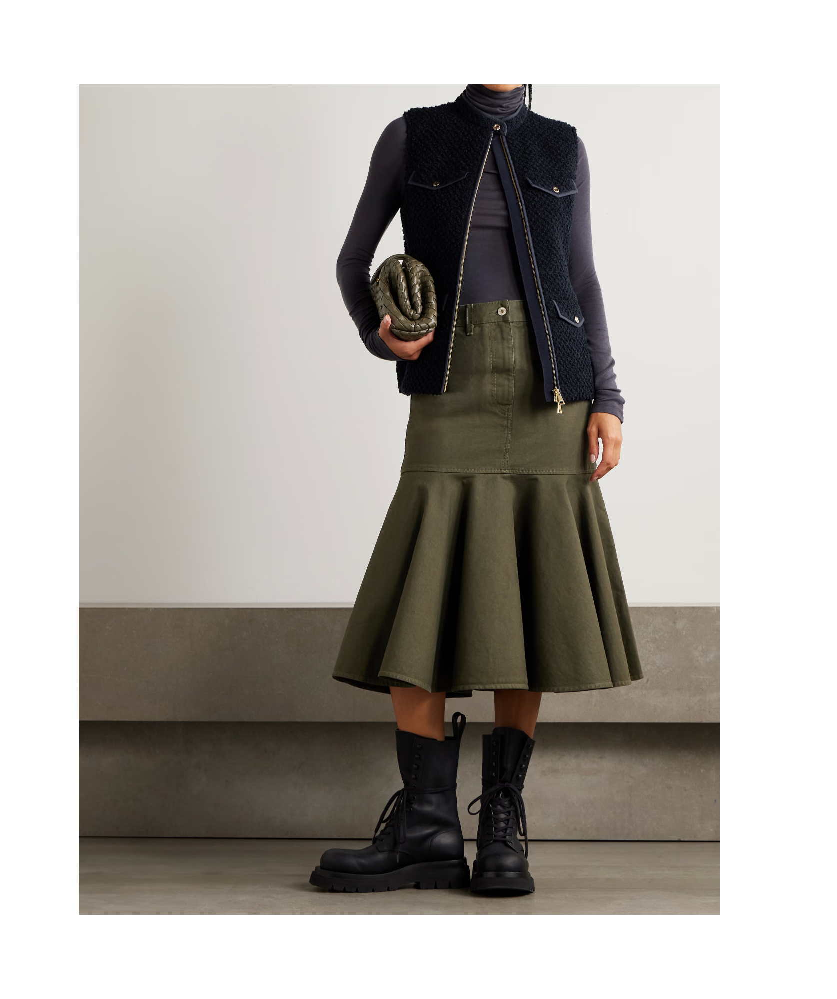 Moncler Fallavier Virgin Wool Down Vest In Blue