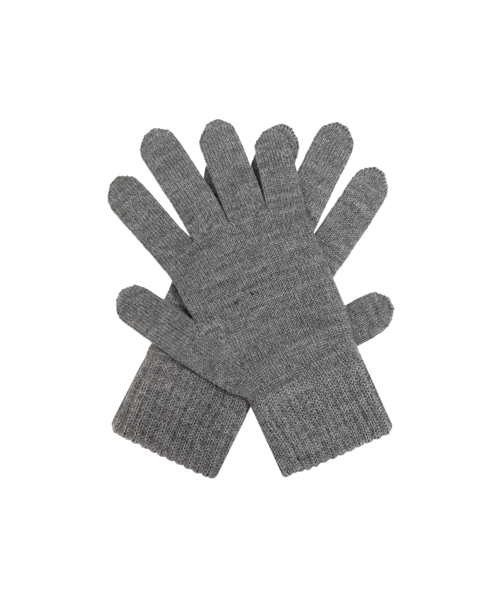 Moschino Five-finger Gloves In Gray