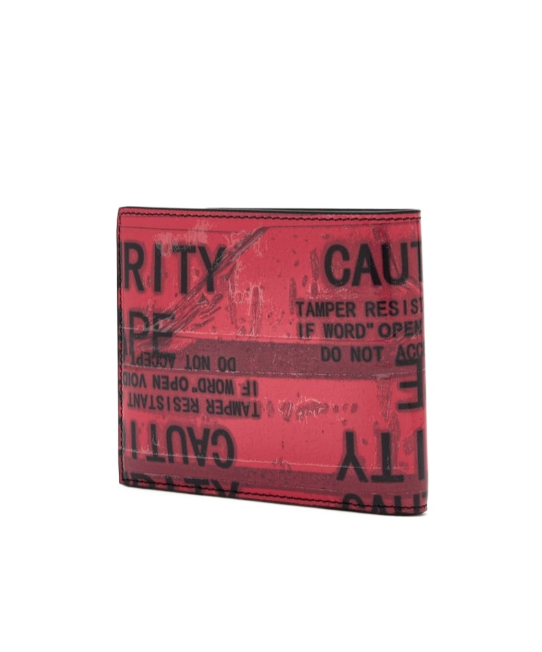 Balenciaga Tape Type Square Folded Wallet In Red