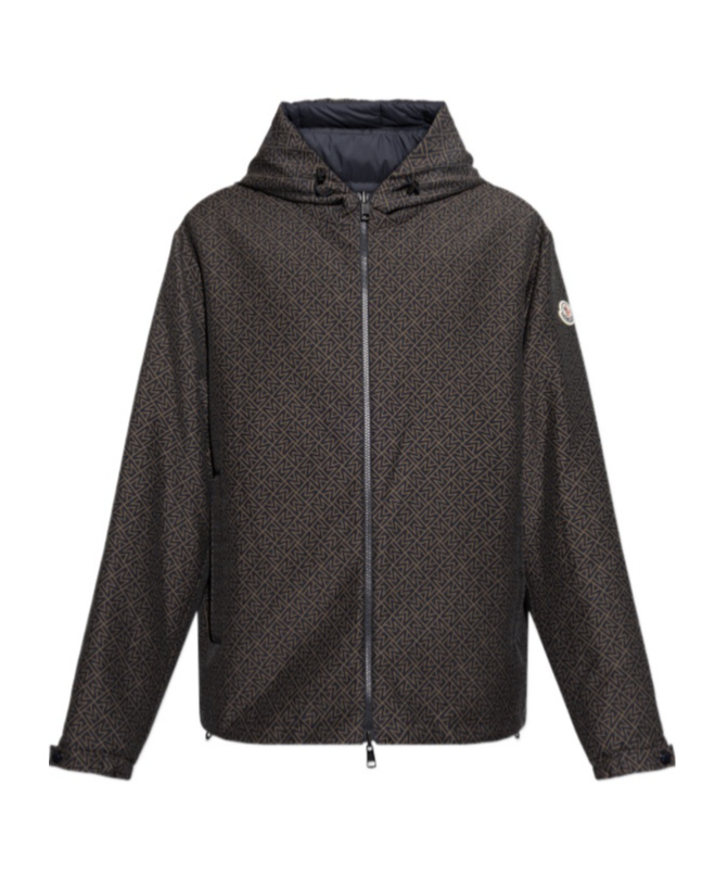 Moncler Long-sleeved Down Jacket In Black