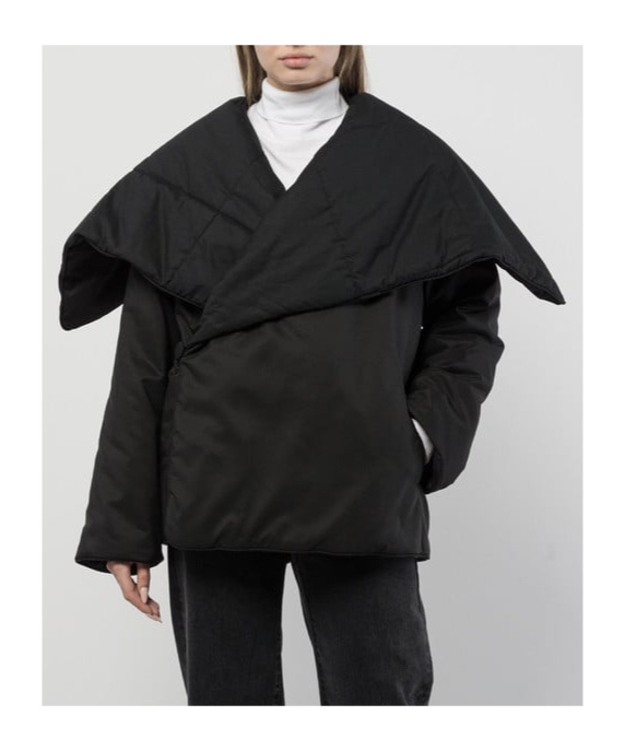 Mm6 Maison Margiela Woman Puffer Black Size L Polyester In Black
