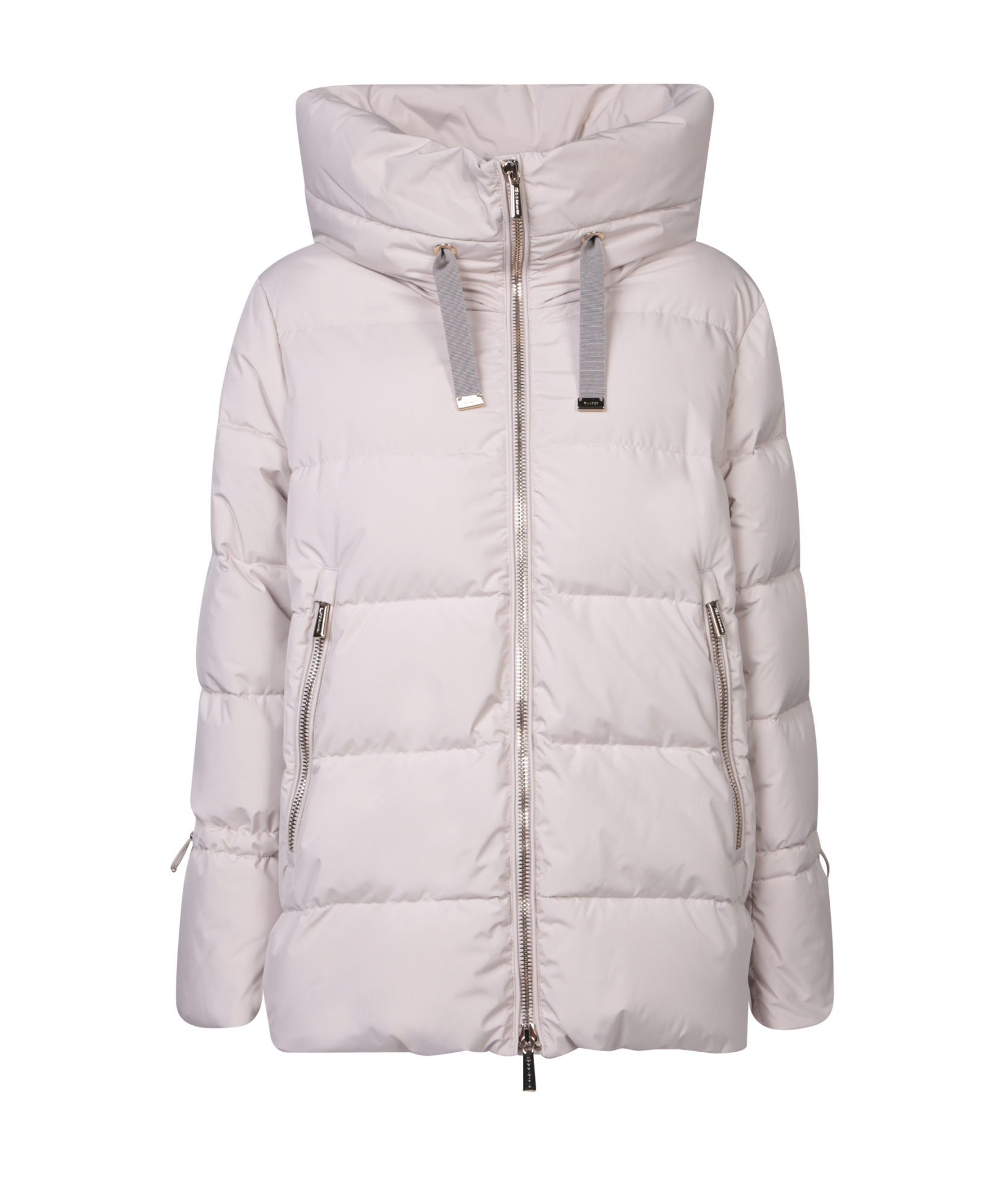 Moorer Puffer Jacket With Elegant Hood And Premium Insulation In White