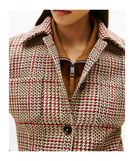 Tommy Hilfiger Regular Fit Tweed Single Breasted Blazer In Multi