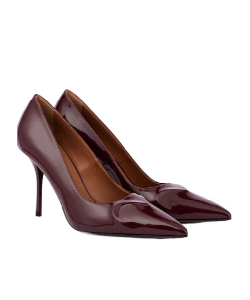 Alaïa Patent Leather High Heels In Brown