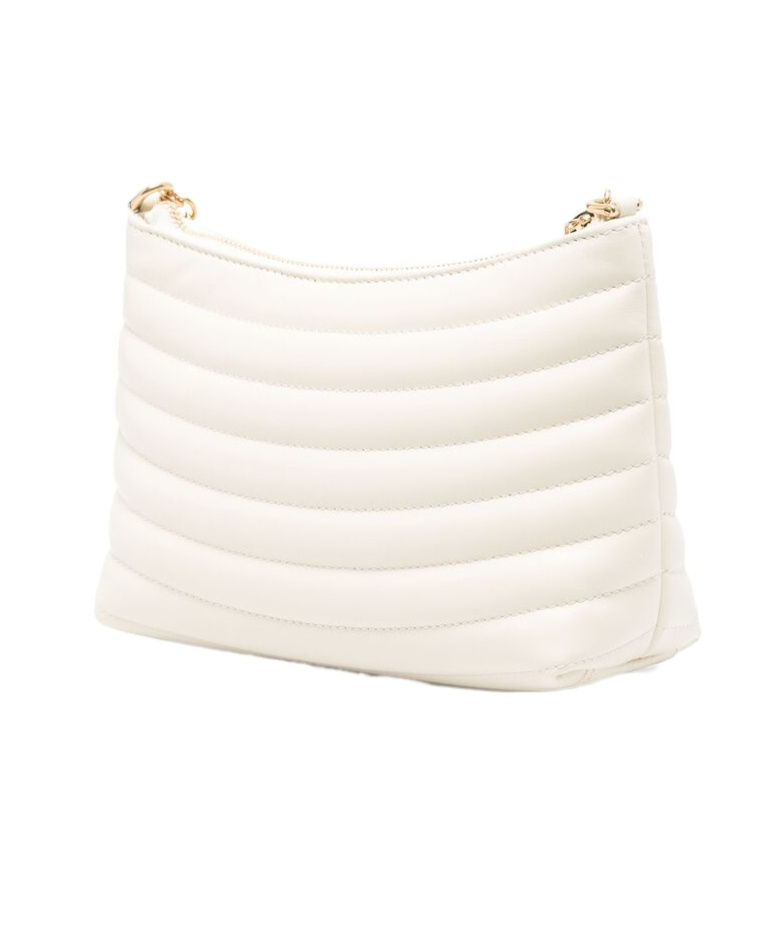 Ferragamo Mini Zipper Shoulder Bag In White