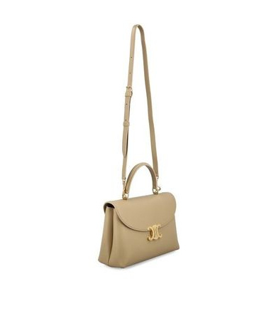 Celine Adjustable Shoulder Strap Medium Shoulder Bag In Nude