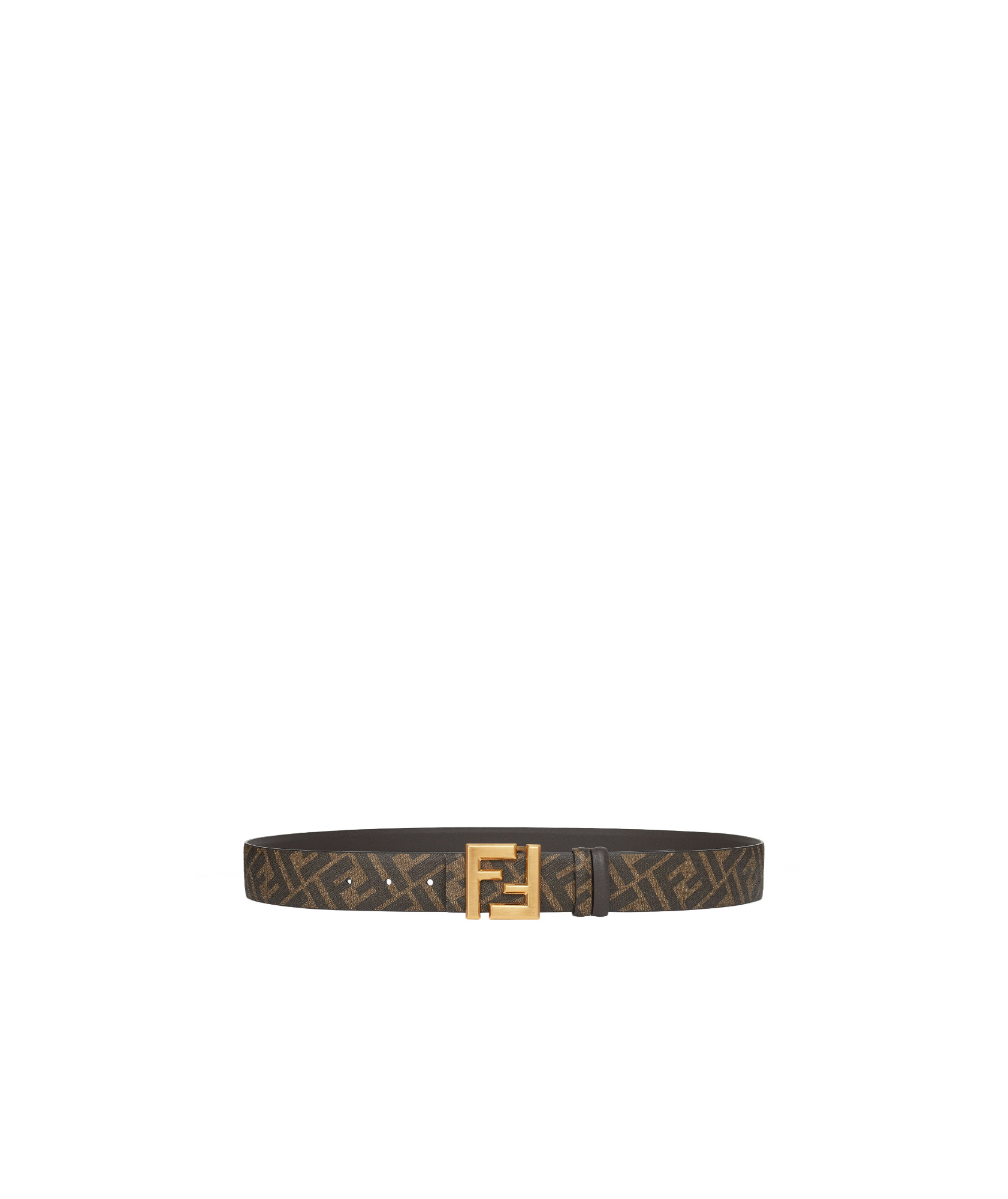 Fendi Reversible Ff-pattern Belt In Black