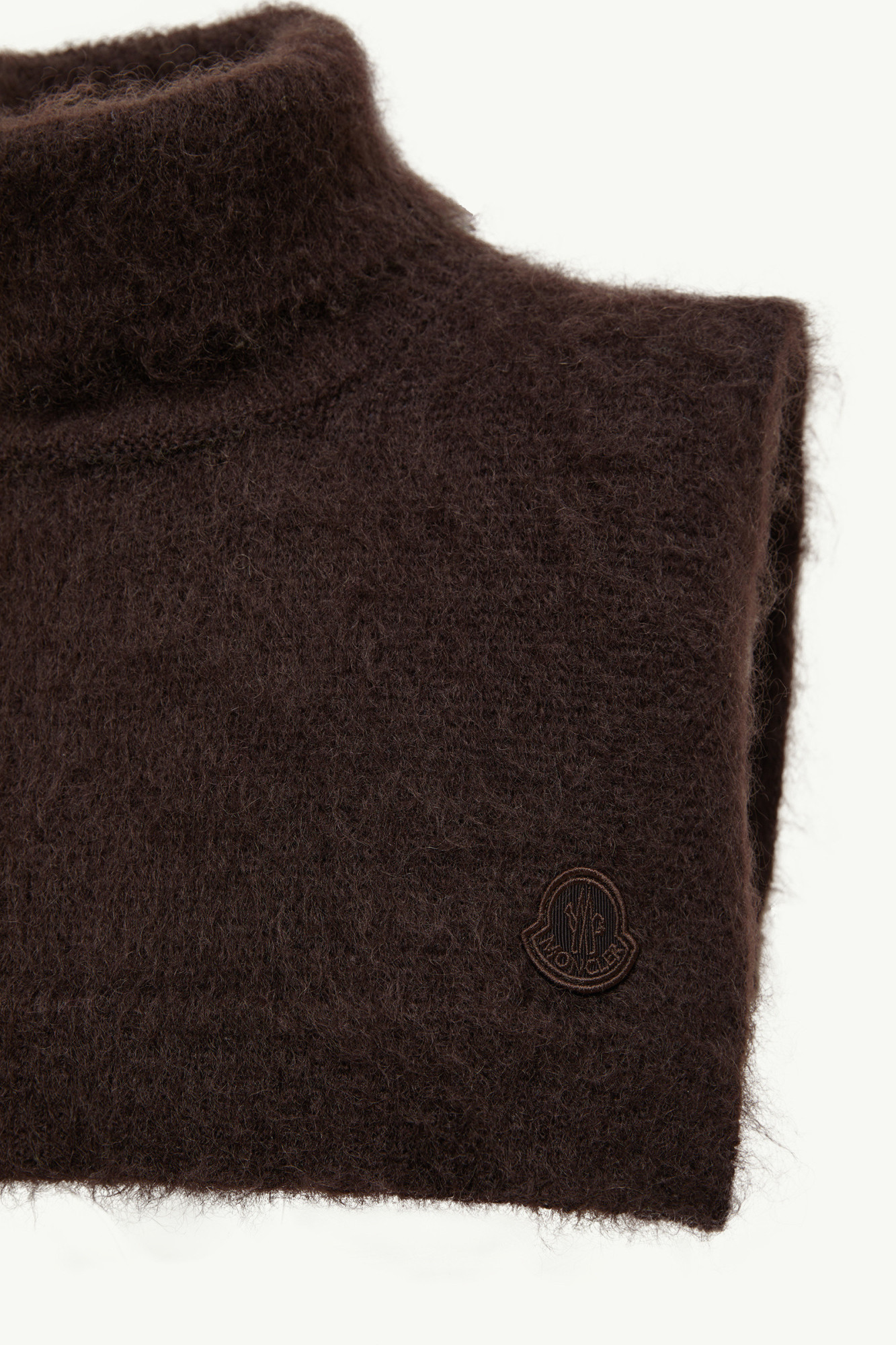 Moncler Mohair Wool Blend Bib In Brown